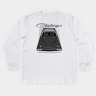 Challenger 70 - Black Kids Long Sleeve T-Shirt